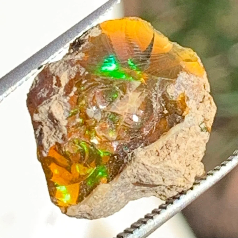 Dark Welo 6.60Ct Very Rare Ethiopian Dark Base Welo Opal Rough